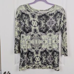 REISS | Multicolor Geometric Long Sleeve Top Size Small